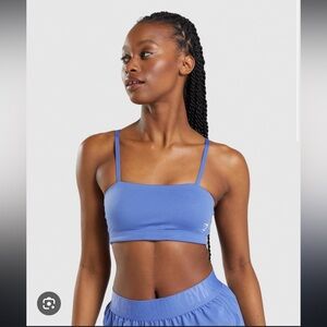 Gymshark bandeau sports bra blue